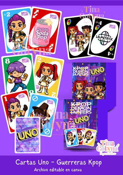JUEGO DE CARTAS UNO - GUERRERAS KPOP