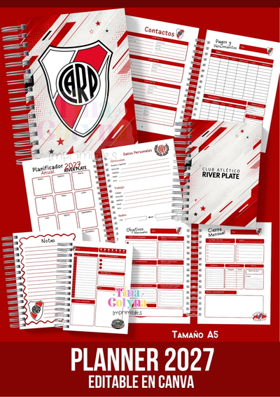 PLANNER RIVER PLATE 2027