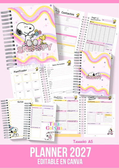 PLANNER SNOOPY 2027