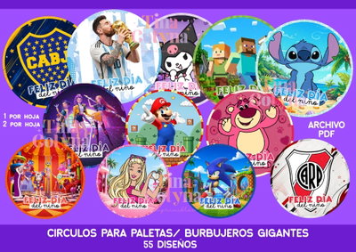  Círculos para Maxi Paletas 