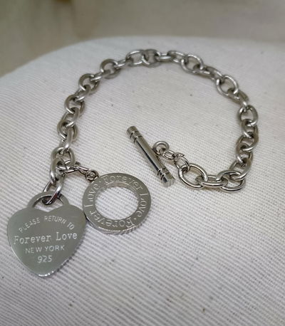 PULSERA FOREVER - ACERO QUIRURGICO - RESISTENTE AL AGUA E HIPOALERGENICA