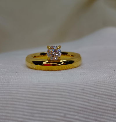 ANILLO MAR - ACERO QUIRURGICO ENCHAPADO EN ORO 18K 