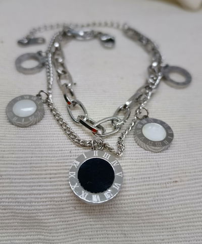 PULSERA ROMA - ACERO QUIRURGICO - RESISTENTE AL AGUA E HIPOALERGENICA