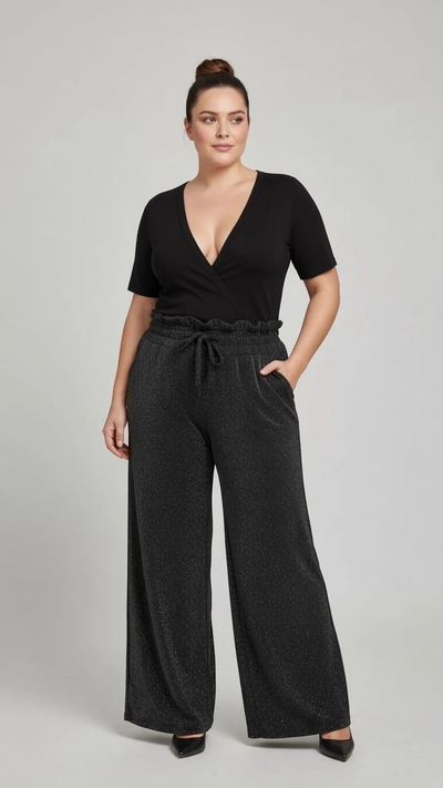 PANTALON CON BRILLO