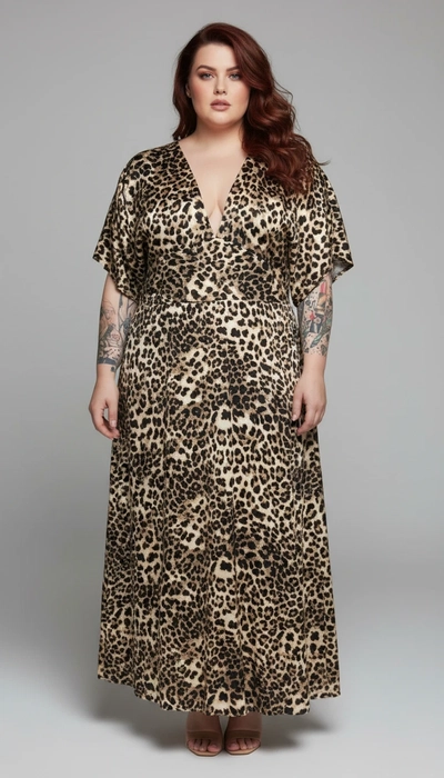 VESTIDO ANIMAL PRINT OVERSIZE