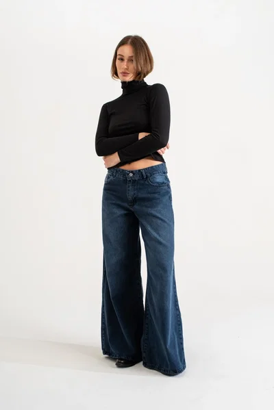 Wide leg azul SCRAP