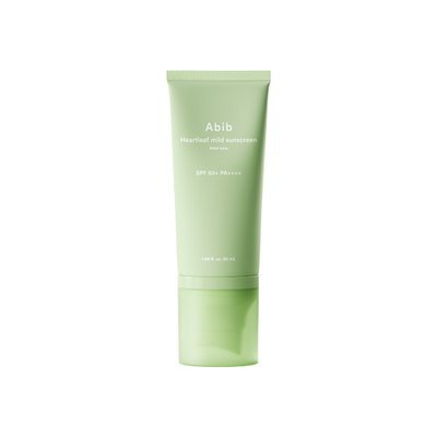 Protector solar suave Heartleaf, tubo de 50 ml - ABIB