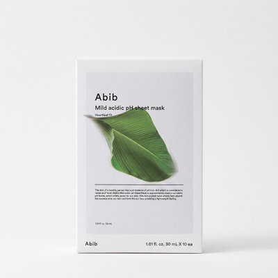 Mascarilla Mild Acidic PH Sheet Heartleaf Fit Serum (30mlx 10U) - ABIB