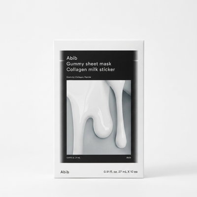 Mascarillas Gummy Sheet Collagen Milk Sticker X10 unidades - ABIB