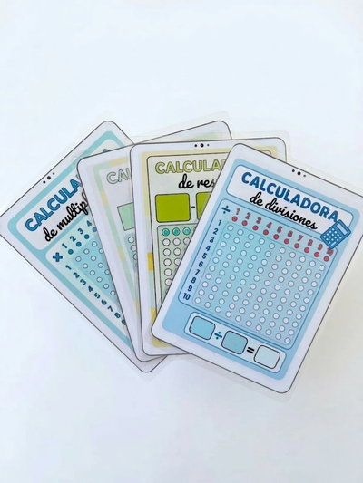 Kit de calculadoras manuales inclusivas