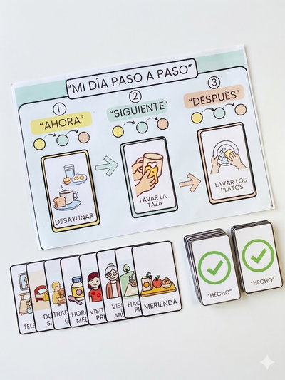 Kit de rutinas dia "Mi dia paso a paso"