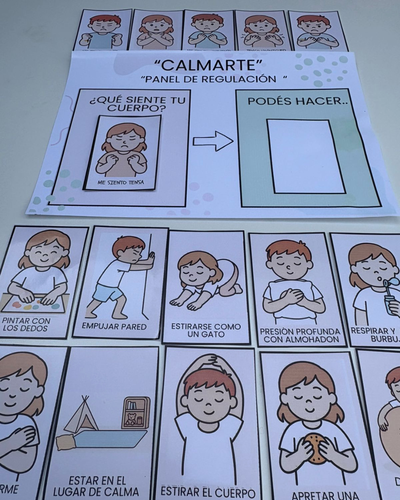  Kit de Regulación Visual – Panel + pictogramas para calmarse 