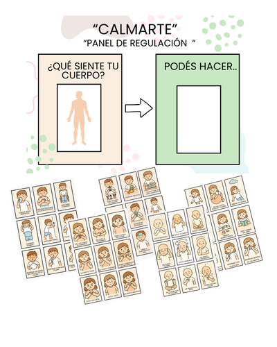  Kit de Regulación Visual – Panel + pictogramas para calmarse 