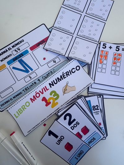 "Kit Numería" del 1 al 100 ( los unos, dices y cienes)