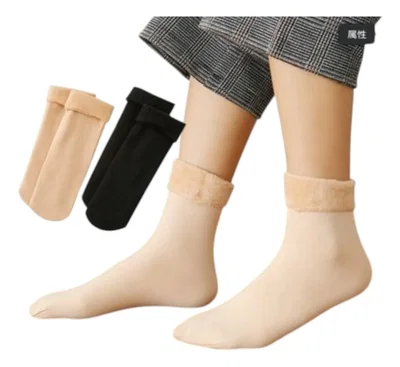 Medias Peluche Efecto Piel Térmicas X12u