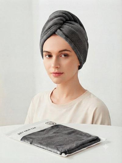 Turbante de Secado Rápido Anti Frizz – Toalla para Cabello de Microfibra