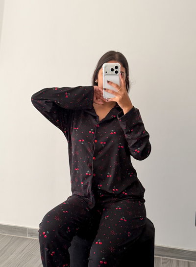 Pijama morley cerezas