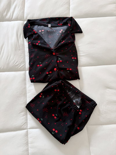 Pijama morley cerezas