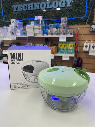 Picador Manual Compacto Triturador Y Cortador De Verduras Con Base Antideslizante 400Ml