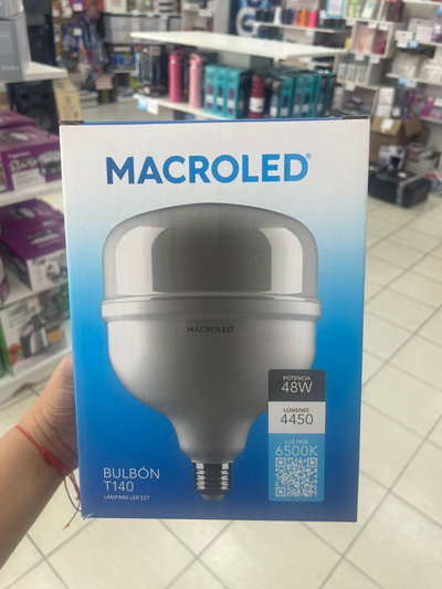 LAMPARA LED BULBON T140 50W E27 FRIO MACROLED