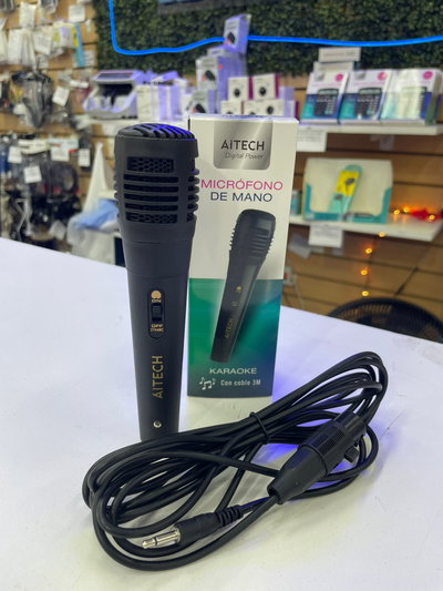 MICROFONO KARAOKE DINAMICO CON CABLE 3M
