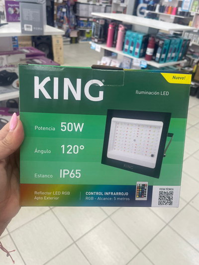 REFLECTOR LED 50W RGB KING CONTROL REMOTO