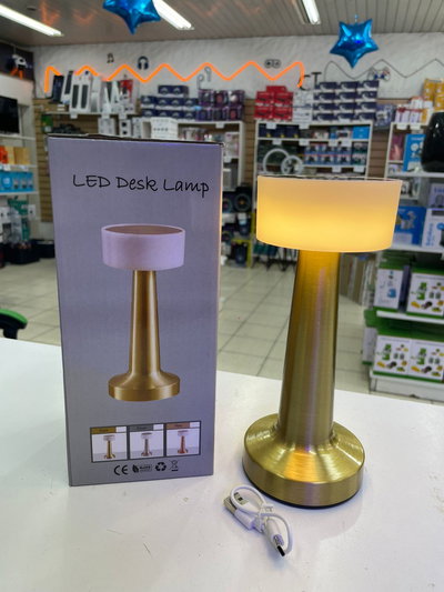LAMPARA VELADOR LED RECARGABLE DIMMER USB TAC