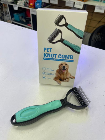 Cepillo Para Mascotas Removedor De Pelos Y Quita Nudos 