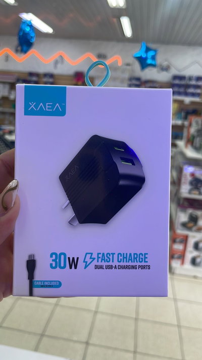 CARGADOR XAEA 30W 2USB + CABLE TC MOD06