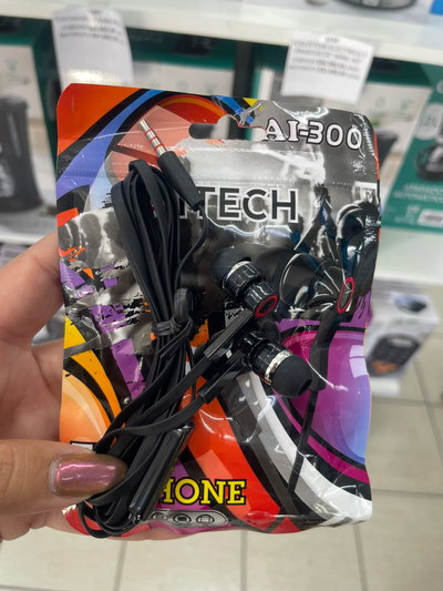 AURICULAR 3.5MM FLAT AI-300 CON CABLE PLANO