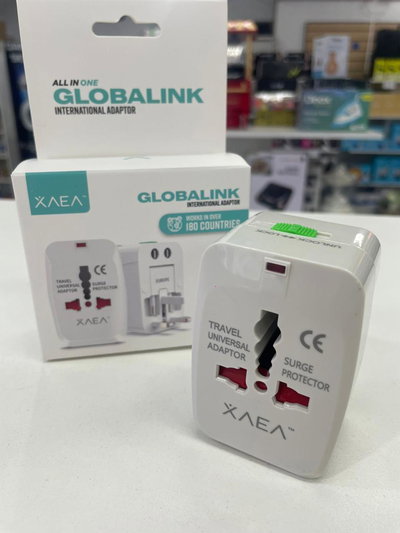 ADAPTADOR DE ENCHUFES UNIVERSAL GLOBALINK 3A