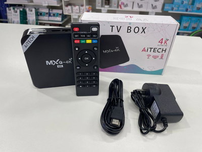 Tv Box Aitech 4K Ultra HD Con Android 13 32Gb/ 4GB RAM Con Control Remoto