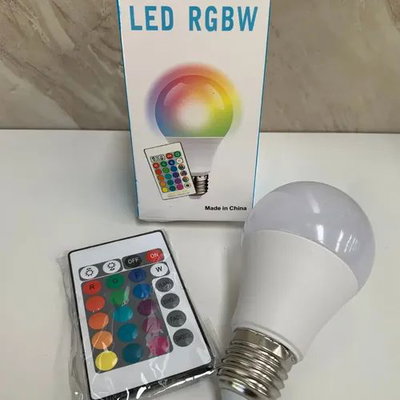 LAMPARITA LED RGB 9W CON CONTROL REMOTO