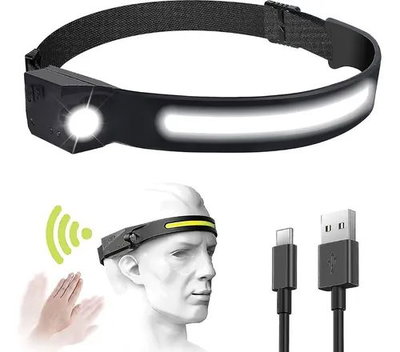 LINTERNA VINCHA LED CON SENSOR ORYX