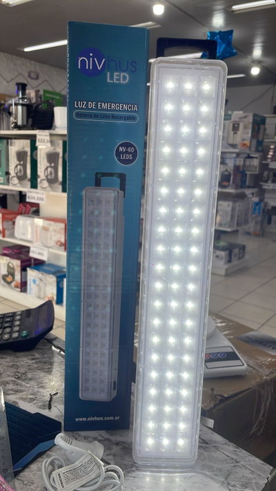 LUZ DE EMERGENCIA 60 LEDS NIVHUS 
