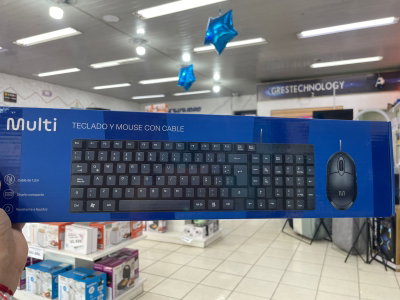 COMBO TECLADO Y MOUSE CON CABLE MULTI TC309ES