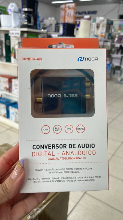 CONVERSOR AUDIO DIGITAL ANALOGICO COAXIAL NOGA