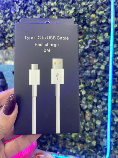 CABLE USB TIPO C 2MTS