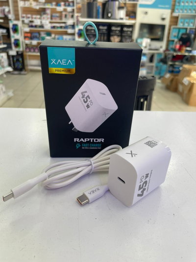 CARGADOR 220V RAPTOR 45W + CABLE TIPO C