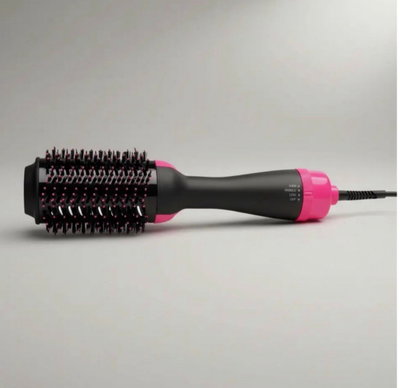 Cepillo Secador, Alisador, Modelador Y Voluminizador Eléctrico  3 En 1 Antifrizz