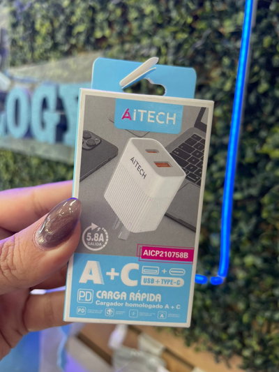 CARGADOR DE PARED AITECH CARGA RAPIDA 5.8A A