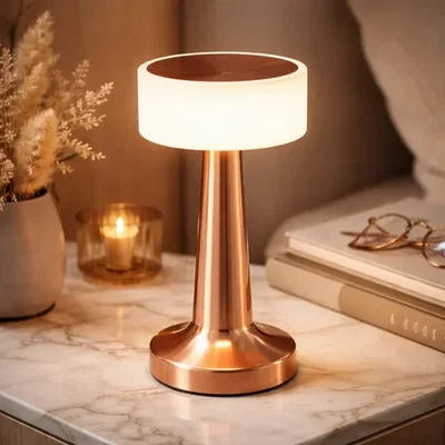 LAMPARA VELADOR LED RECARGABLE DIMMER USB TAC