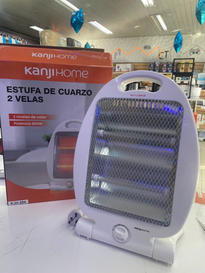 Estufa de Cuarzo Kanji Home 2 Velas KJH-204 Blanco