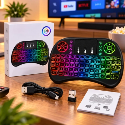 DEPO205 MINI TECLADO PORTÁTIL BT RETROILUMINADO 