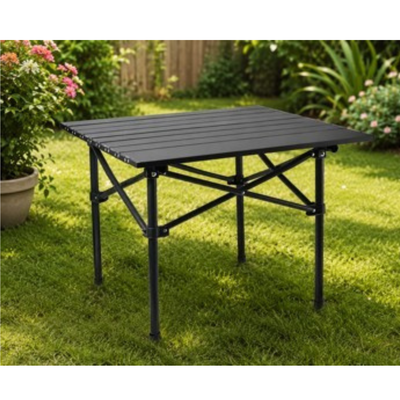 MESA DE HIERRO NEGRA 50 X 50 X 50CM PLEGABLE DEPO191