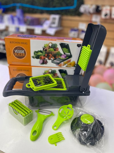 Mandolina Picador Cortador Rallador Vegetales Verduras Papa Color Verde