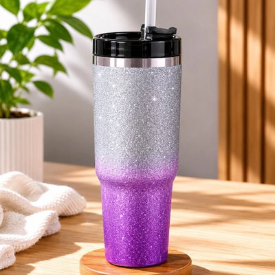 VASO TERMICO 890ML CON TAPA Y SORBETE