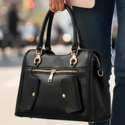DEPO121 CARTERA DE MUJER 3 CIERRES, 4 COMPART.NEGRO