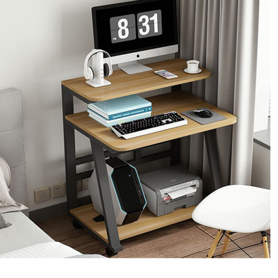 DEPO130 MUEBLE ESCRITORIO HIERRO NEGRO Y MADERA 85 X 68 x 51CM