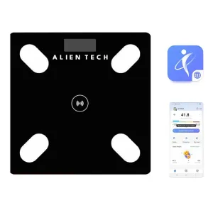Balanza Digital De Baño Personal 180kg Inalámbrica Bluetooth